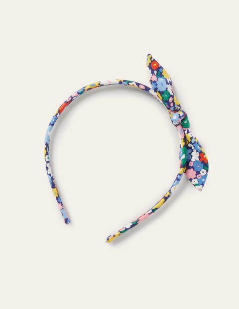 Bow Headband - Elizabethan Blue Flowerpatch Bow Headband - Elizabethan Blue Flowerpatch