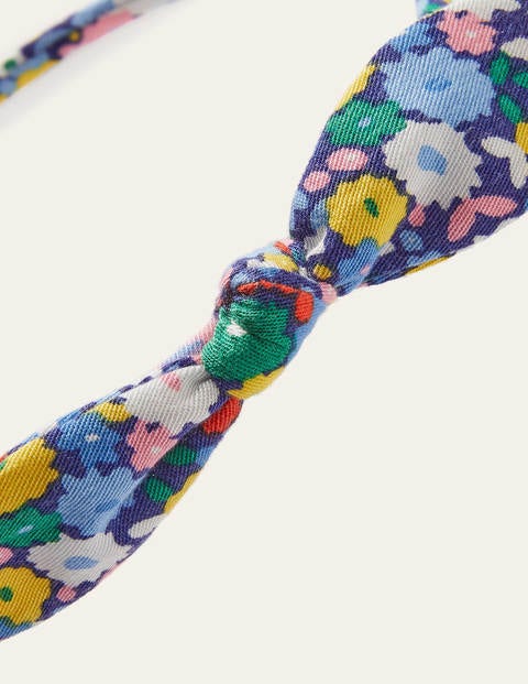 Bow Headband - Elizabethan Blue Flowerpatch Bow Headband - Elizabethan Blue Flowerpatch