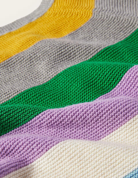 Baumwollkaschmircardigan - Bunt, Gestreift Baumwollkaschmircardigan - Bunt, Gestreift