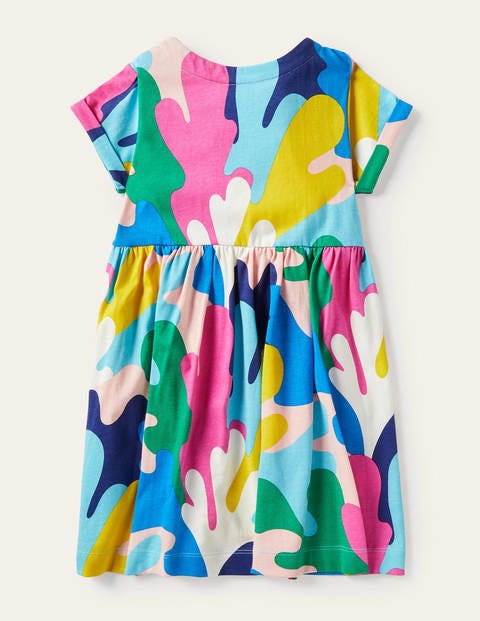 Fun Jersey Dress - Multi Coral Camo Fun Jersey Dress - Multi Coral Camo