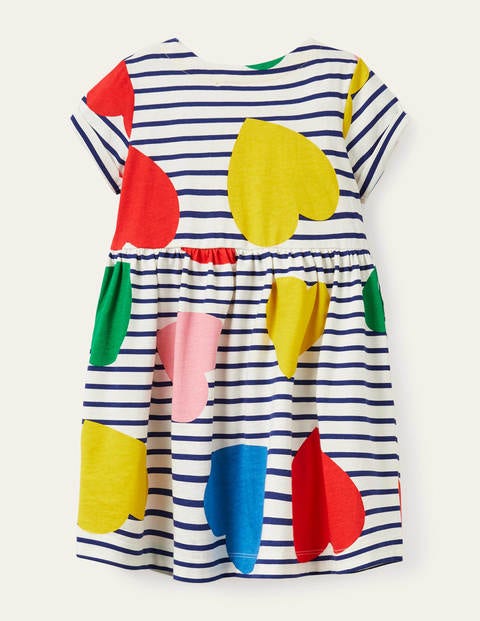 Fun Jersey Dress - Multi Hearts Fun Jersey Dress - Multi Hearts