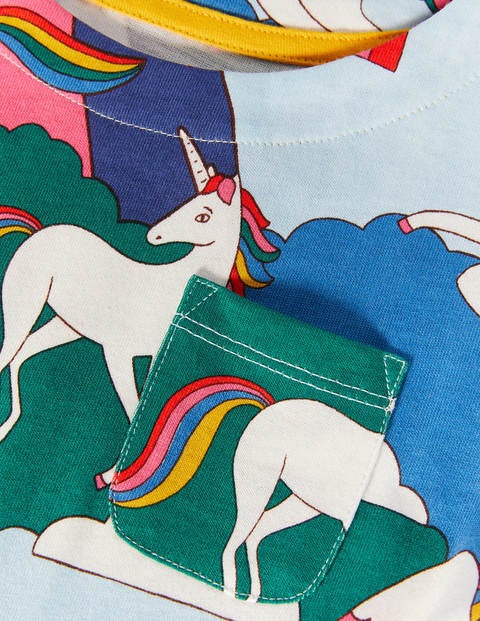 Fun Jersey Dress - Multi Unicorn Mountain Fun Jersey Dress - Multi Unicorn Mountain