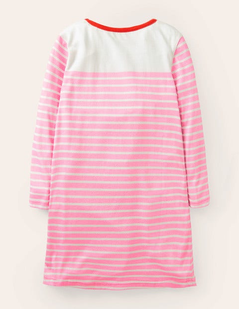 Fun Pocket Jersey Dress - Pink Lemonade Heart Pocket Fun Pocket Jersey Dress - Pink Lemonade Heart Pocket