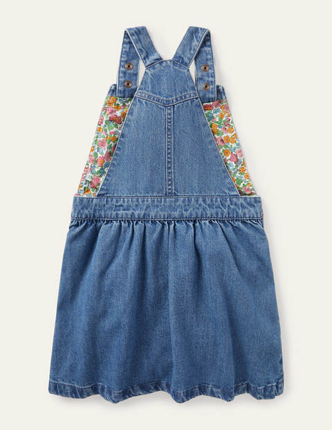 Woven Overalls Dress - Chambray Woven Overalls Dress - Chambray