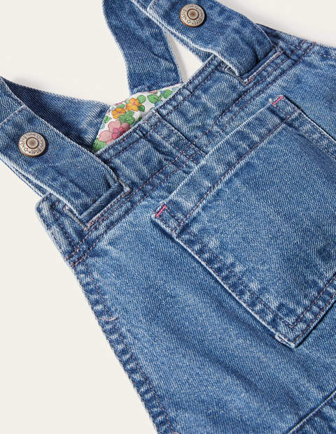 Woven Overalls Dress - Chambray Woven Overalls Dress - Chambray