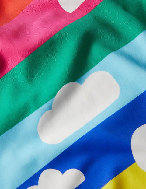 Cross-back Swimsuit - Multi Rainbow Clouds Cross-back Swimsuit - Multi Rainbow Clouds
