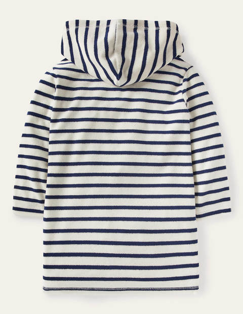 Fun Towelling Beach Dress - Ivory/ Starboard Blue Floral Fun Towelling Beach Dress - Ivory/ Starboard Blue Floral