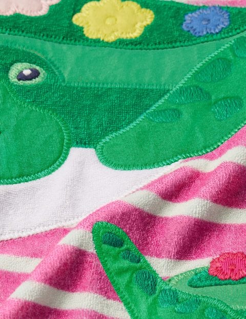 Fun Towelling Beach Dress - Tickled Pink/ Ivory Turtles Fun Towelling Beach Dress - Tickled Pink/ Ivory Turtles