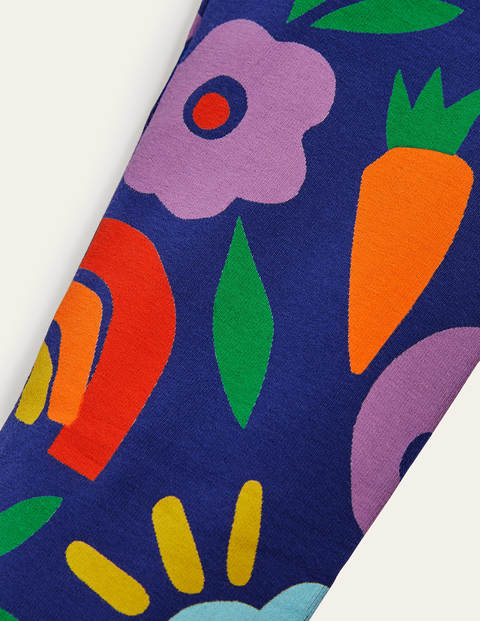 Fun Leggings - Starboard Blue Happy Dino Fun Leggings - Starboard Blue Happy Dino