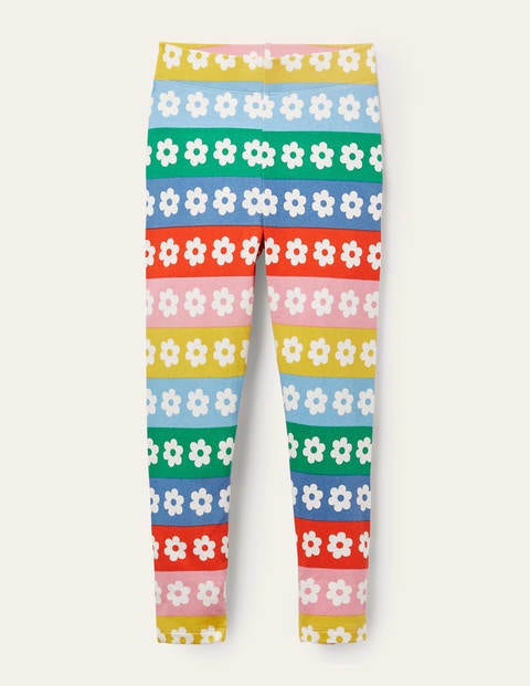 Fun Leggings - Rainbow Daisy Stripe Fun Leggings - Rainbow Daisy Stripe