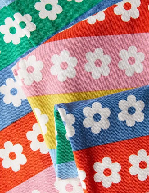Fun Leggings - Rainbow Daisy Stripe Fun Leggings - Rainbow Daisy Stripe