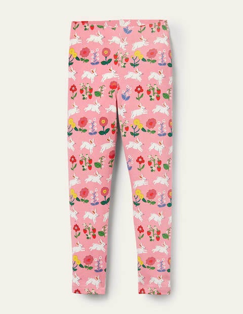 Fun Leggings - Pink Lemonade Bunny Stripe Fun Leggings - Pink Lemonade Bunny Stripe