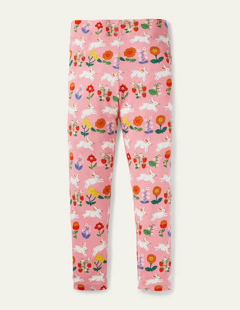 Fun Leggings - Pink Lemonade Bunny Stripe Fun Leggings - Pink Lemonade Bunny Stripe