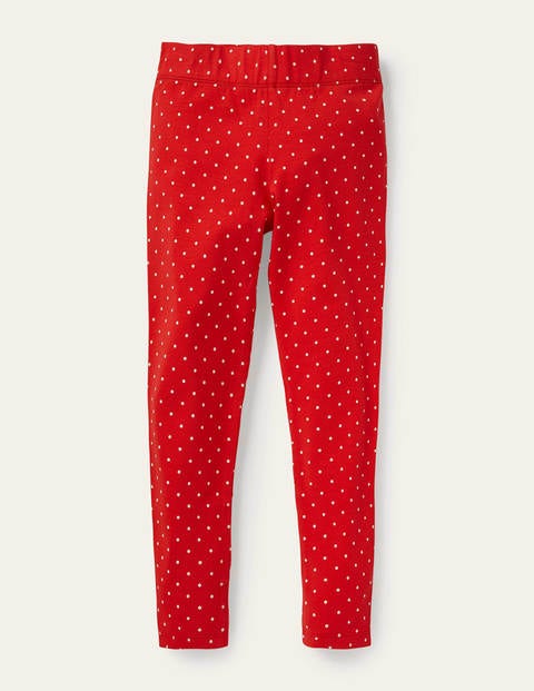 Fun Leggings - Fire Red / Ivory Pin Spot Fun Leggings - Fire Red / Ivory Pin Spot