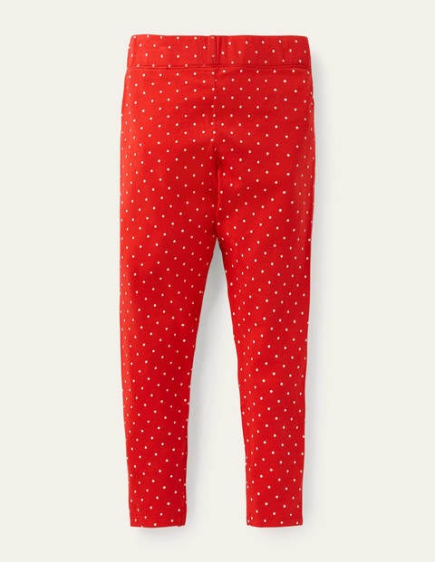 Fun Leggings - Fire Red / Ivory Pin Spot Fun Leggings - Fire Red / Ivory Pin Spot