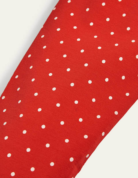 Fun Leggings - Fire Red / Ivory Pin Spot Fun Leggings - Fire Red / Ivory Pin Spot