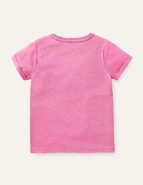 Star Pocket Slub T-shirt - Plum Blossom Pink Star Pocket Slub T-shirt - Plum Blossom Pink