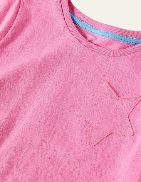 Star Pocket Slub T-shirt - Plum Blossom Pink Star Pocket Slub T-shirt - Plum Blossom Pink