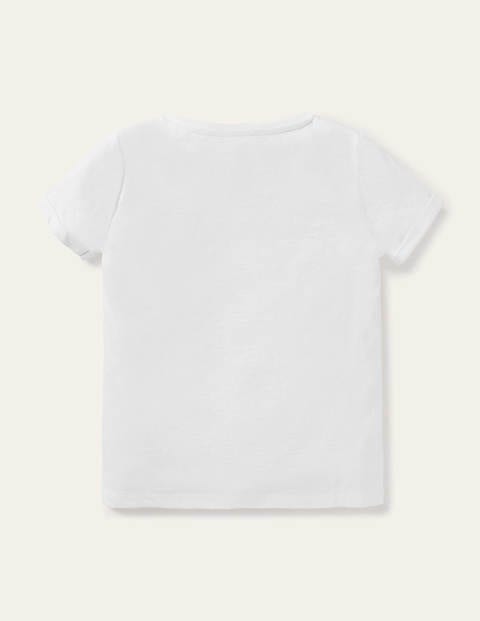 Star Pocket Slub T-shirt - White Star Pocket Slub T-shirt - White
