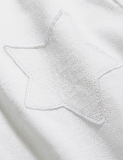 Star Pocket Slub T-shirt - White Star Pocket Slub T-shirt - White
