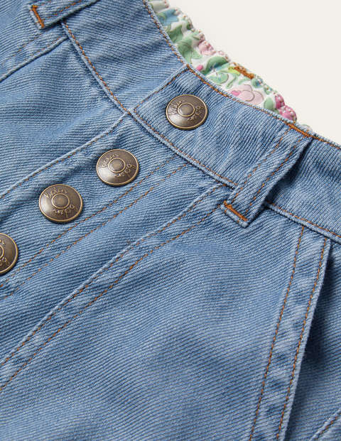 Straight Leg Button Jeans - Light Vintage Denim Straight Leg Button Jeans - Light Vintage Denim