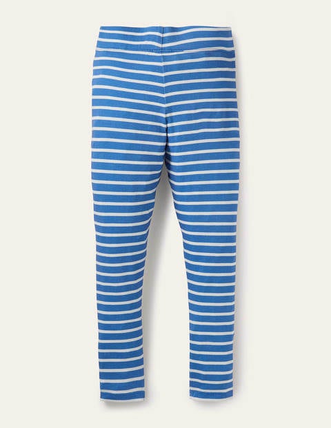 Fun Appliqué Leggings - Elizabethan Blue/ Ivory Flower Fun Appliqué Leggings - Elizabethan Blue/ Ivory Flower