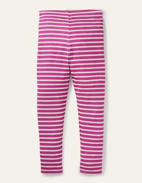 Fun Appliqué Leggings - Tickled Pink/ Ivory Cats