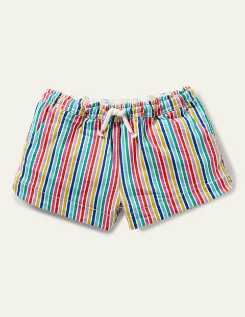 Heart Pocket Shorts - Rainbow Stripe Heart Pocket Shorts - Rainbow Stripe