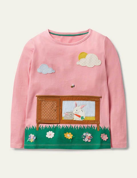 Lift-the-Flap T-Shirt - Pink Lemonade Rabbit Hutch Lift-the-Flap T-Shirt - Pink Lemonade Rabbit Hutch