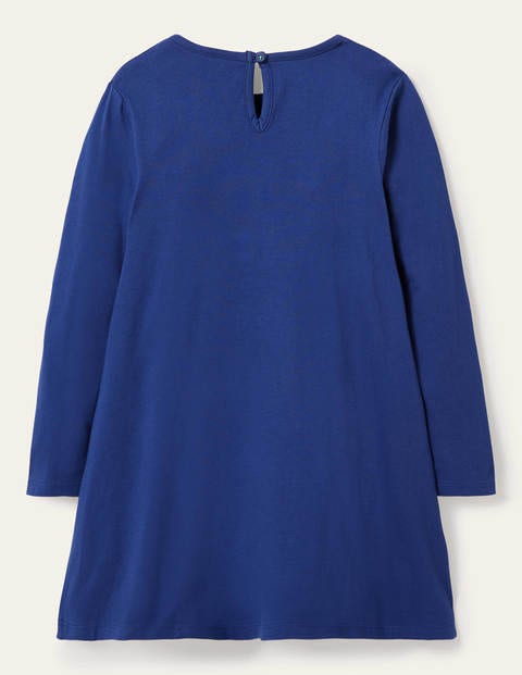 Big Appliqué Dress - Starboard Blue Horse Big Appliqué Dress - Starboard Blue Horse