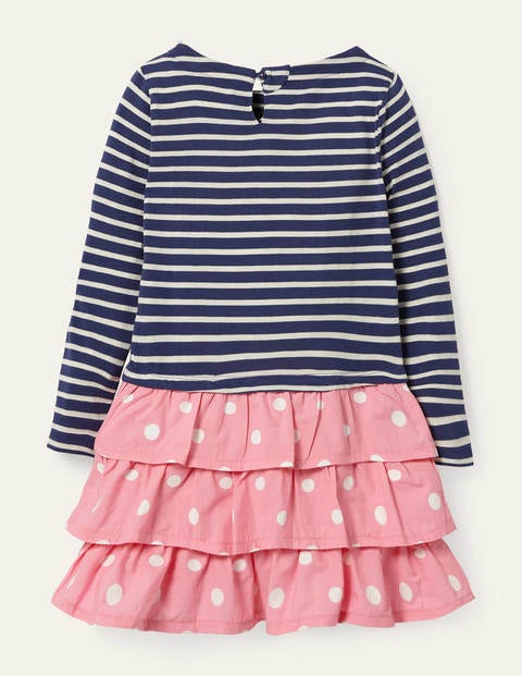 Kleid mit Mustermix - Hellrosa, Häschen Kleid mit Mustermix - Hellrosa, Häschen