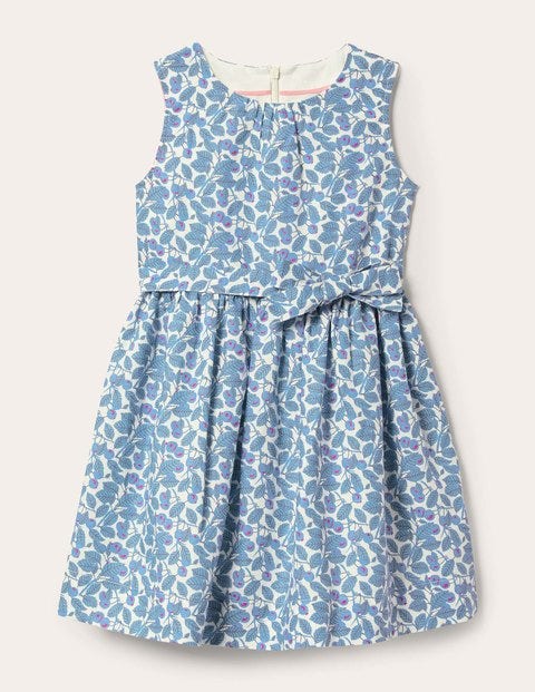 Vintage-Kleid - Naturweiß/Heidelbeere Vintage-Kleid - Naturweiß/Heidelbeere