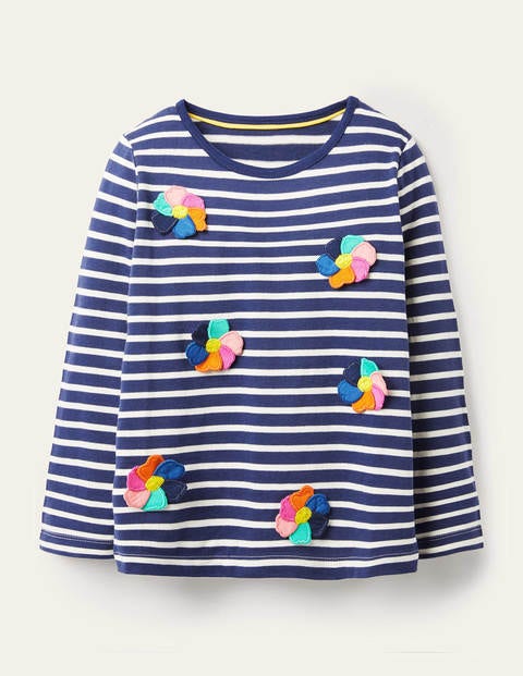 3D Flutter T-shirt - Starboard Navy/Ivory Flower 3D Flutter T-shirt - Starboard Navy/Ivory Flower