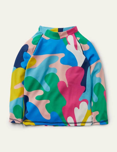 Long-sleeved Rash Guard - Multi Coral Camo Long-sleeved Rash Guard - Multi Coral Camo