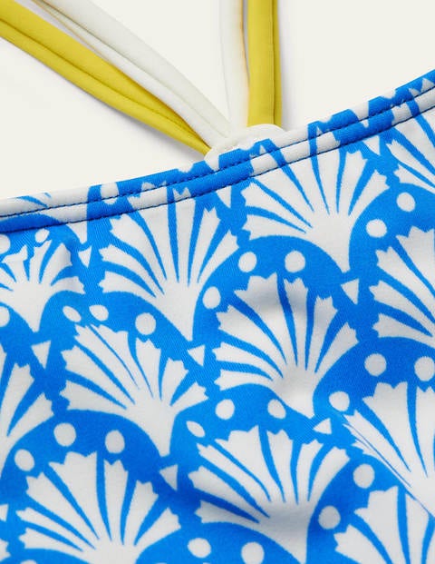 Patterned Tankini Top - Pool Blue Geo Coral Patterned Tankini Top - Pool Blue Geo Coral