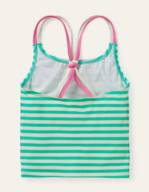 Patterned Tankini Top - Light Green/ Ivory Patterned Tankini Top - Light Green/ Ivory