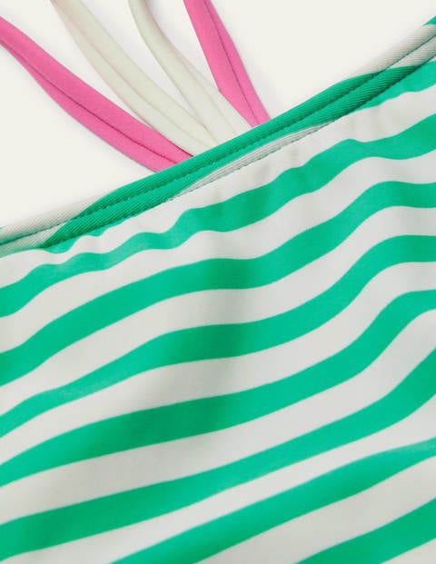 Patterned Tankini Top - Light Green/ Ivory Patterned Tankini Top - Light Green/ Ivory
