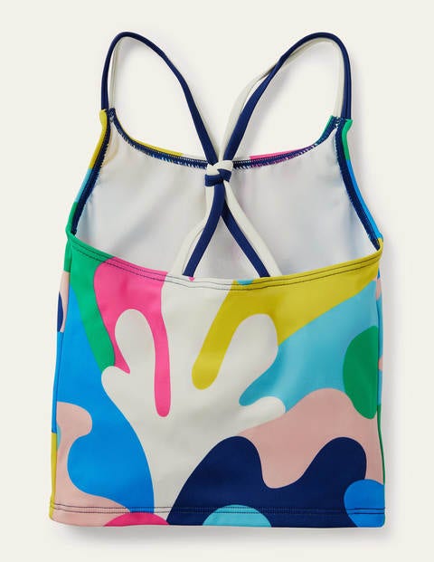 Haut de tankini à motif - Camouflage multicolore corail Haut de tankini à motif - Camouflage multicolore corail