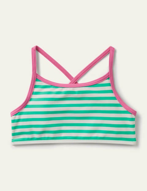 Patterned Bikini Top - Light Green/ Ivory Patterned Bikini Top - Light Green/ Ivory