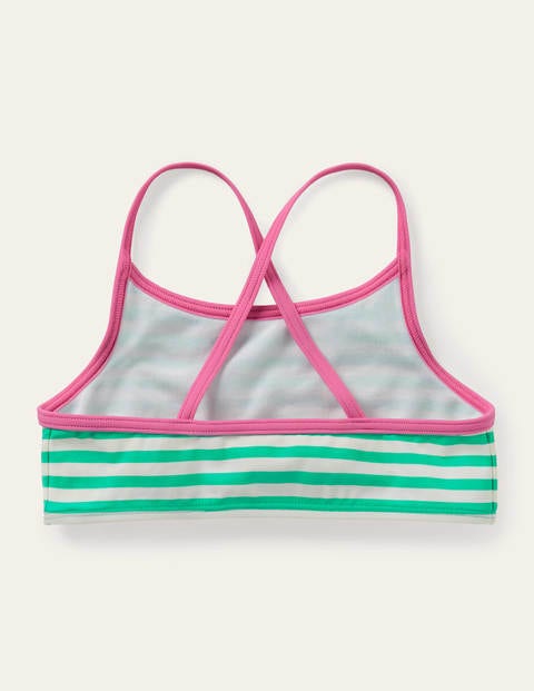 Patterned Bikini Top - Light Green/ Ivory Patterned Bikini Top - Light Green/ Ivory