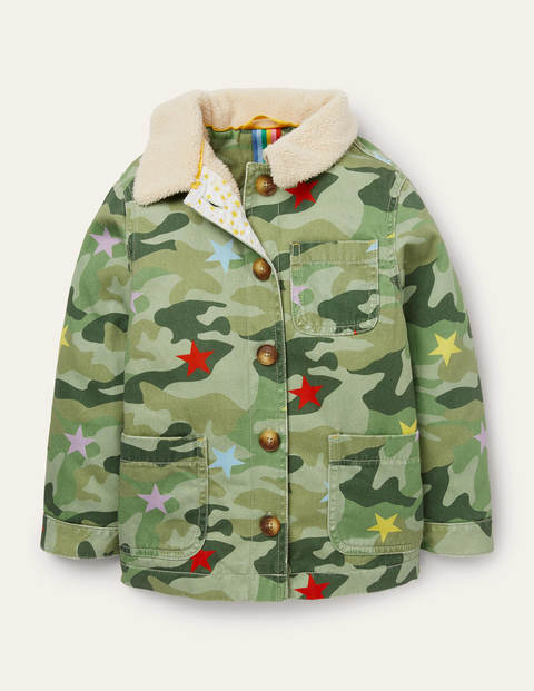 Cosy Camo Borg-Lined Jacket - Multi Camo Star Cosy Camo Borg-Lined Jacket - Multi Camo Star