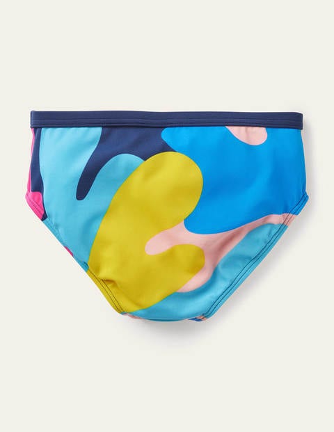 Patterned Bikini Bottoms - Multi Coral Camo Patterned Bikini Bottoms - Multi Coral Camo
