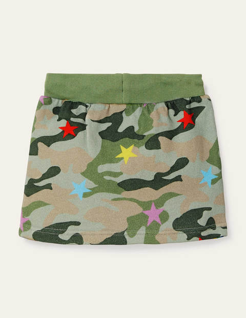 Cosy Sweatshirt Skirt - Khaki Camo Star Cosy Sweatshirt Skirt - Khaki Camo Star