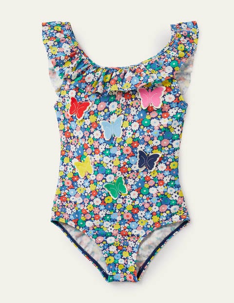 Frill Swimsuit - Flowerpatch Butterflies Frill Swimsuit - Flowerpatch Butterflies