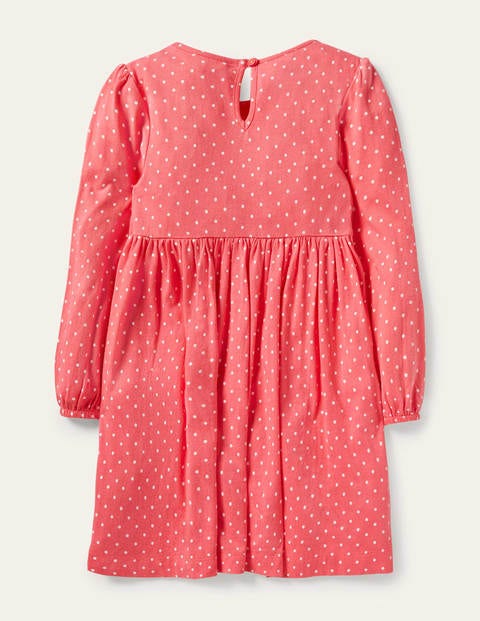 Animal Appliqué Dress - Lollipop Pink Peeping Animals Animal Appliqué Dress - Lollipop Pink Peeping Animals