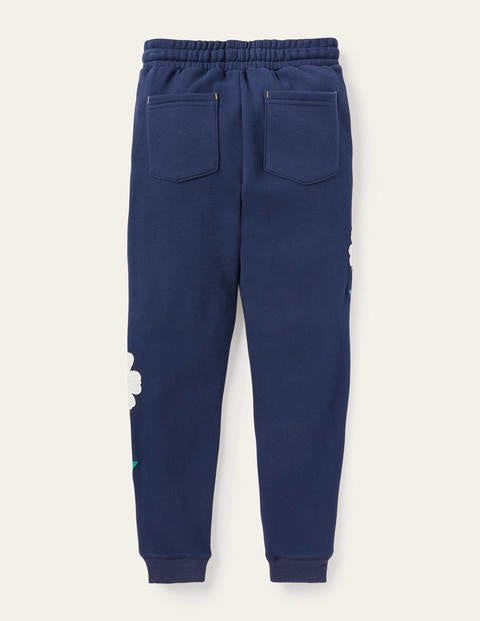 Cosy Appliqué Joggers - Starboard Navy Daisy Cosy Appliqué Joggers - Starboard Navy Daisy