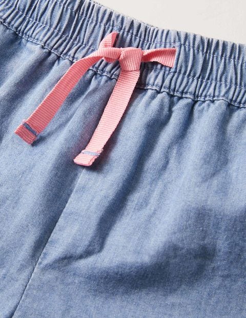Short à ourlet volanté - Chambray Short à ourlet volanté - Chambray