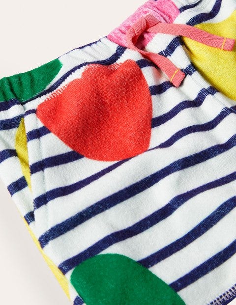 Towelling Shorts - Multi Hearts Towelling Shorts - Multi Hearts