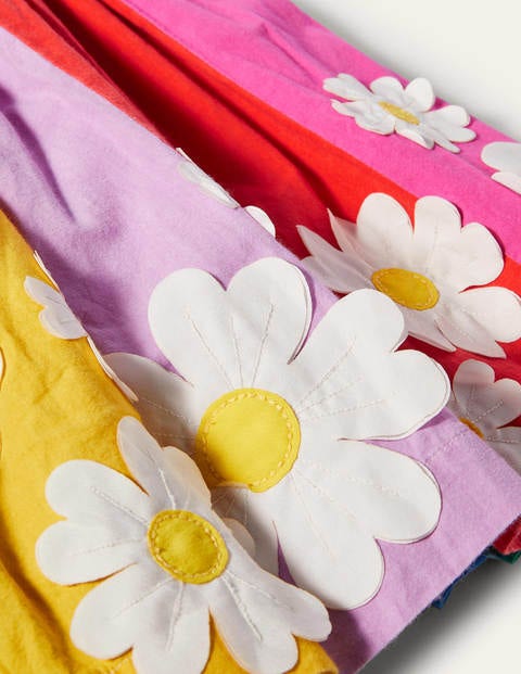 Smocked Sun Dress - Multi Stripe Flowers Smocked Sun Dress - Multi Stripe Flowers