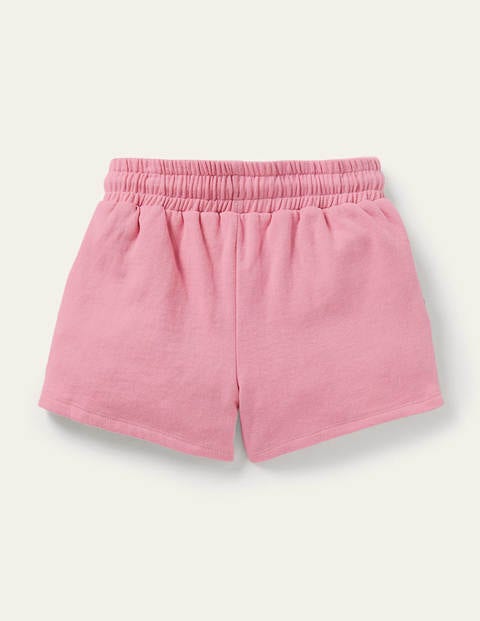 Jersey-Shorts mit Applikation - Kirschblütenrosa, Blumen
